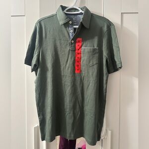Tahari Men’s Polo Shirt M Medium Green NEW NWT